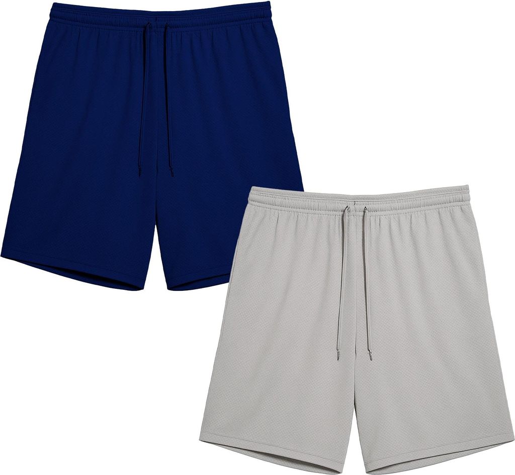 Keanu - Shorts für Herren (2er-Pack) TC208 (M) (Marine/Grau)