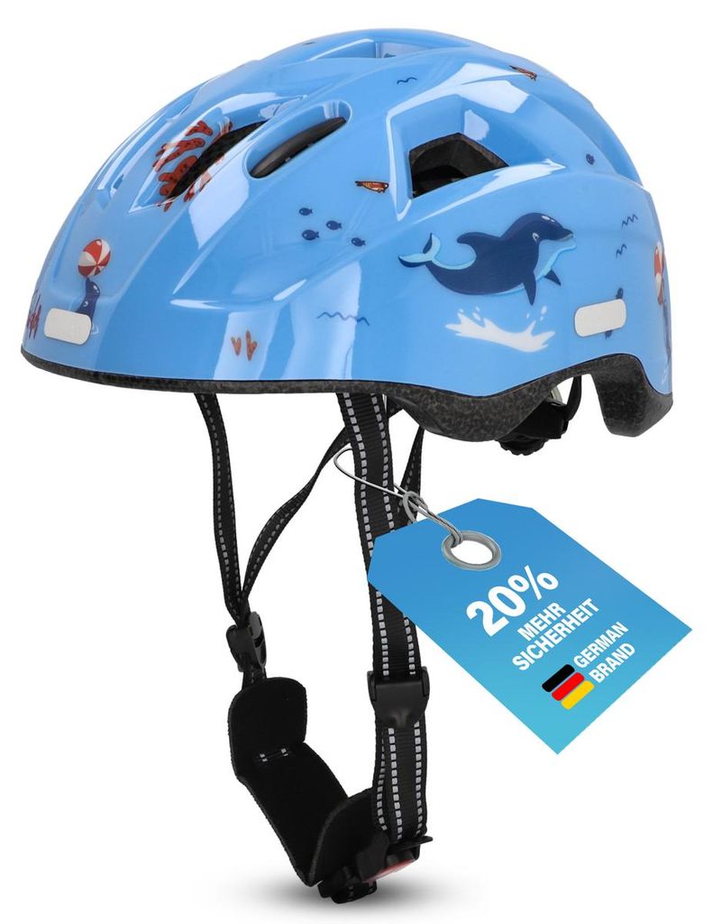 FISCHER Fahrradhelm Kinder PLUS Delfin - Größe XS/S 48-54 Produktbild 