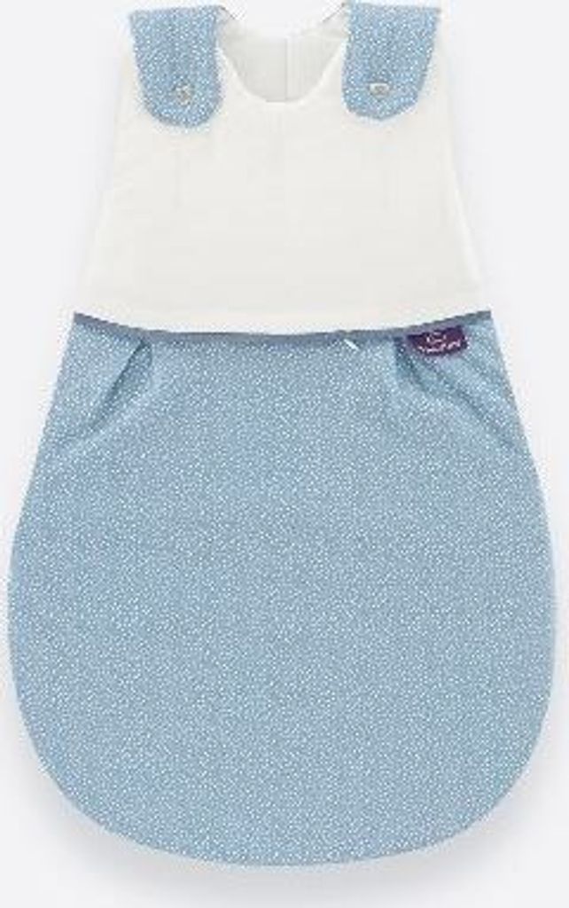 TRÄUMELAND Babyschlafsack Punkte blau, Gr. 68/74