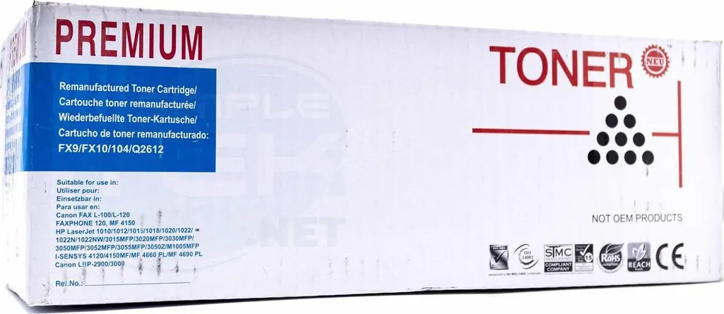 Toner Compatibile Canon FX10 FX9 104 Q2612A L100 L120 L140 L160