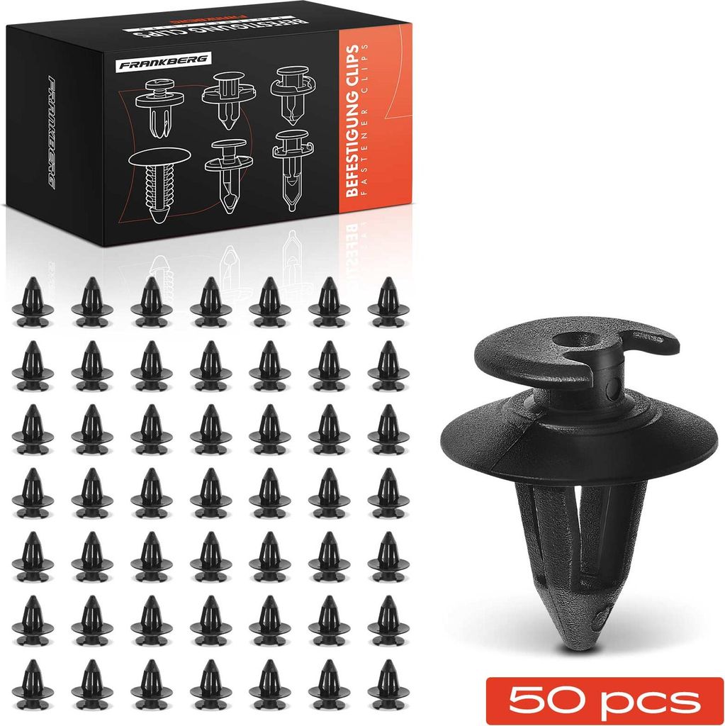 Frankberg 50x Befestigungsclips Verkleidung für VW Golf I Polo Classic Passat Variant Audi A6