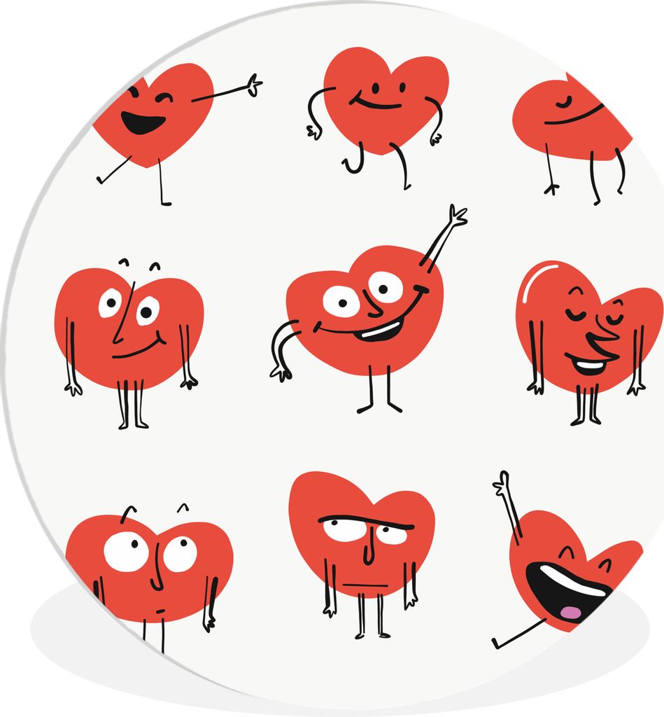 MuchoWow - Wand-Kreis - Wohnzimmer - Bild - Runde - Wanddeko - Dibond - Kunstdrucke