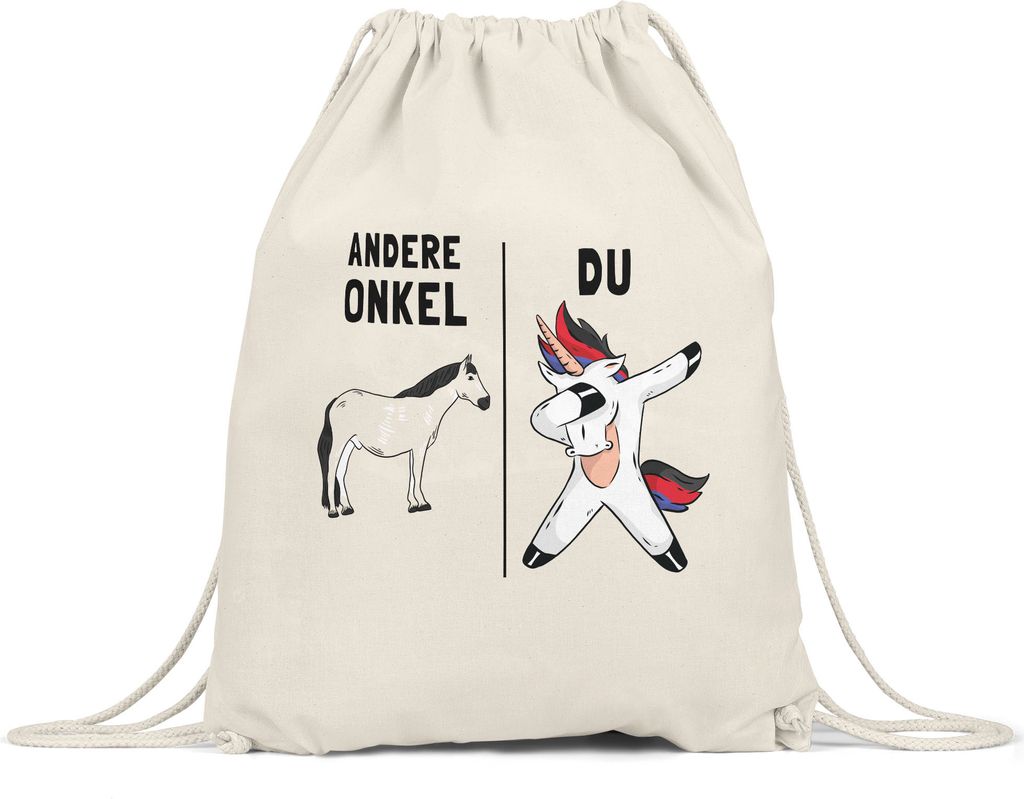 Andere Onkel Du Beutel Einhorn Pferd Dankeschön Geschenkidee Lustig Humor