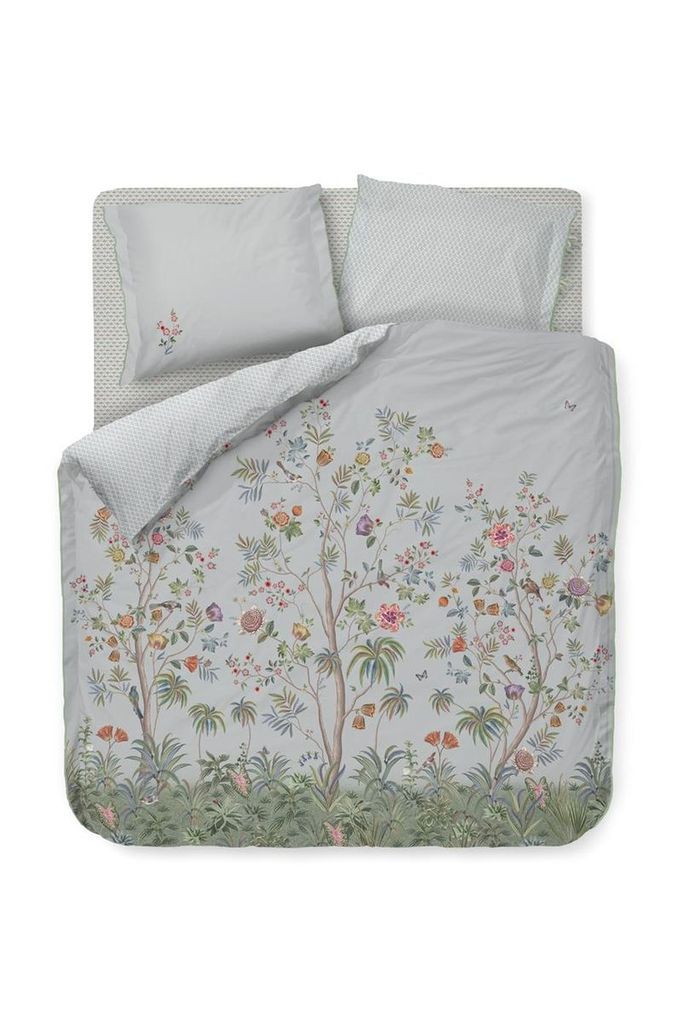 Pip Studio Perkal-Bettwäsche-Garnitur Il Paradiso Farbe Light Blue Größe 200x200+2x80x80