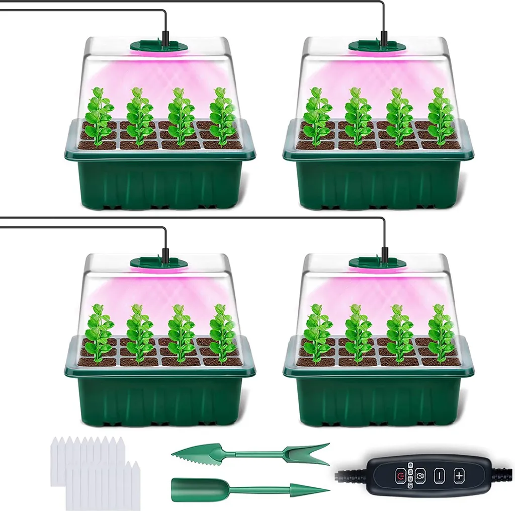 Serre d'Intérieur Dimmable avec Timer et Lampe Horticole LED Indoor