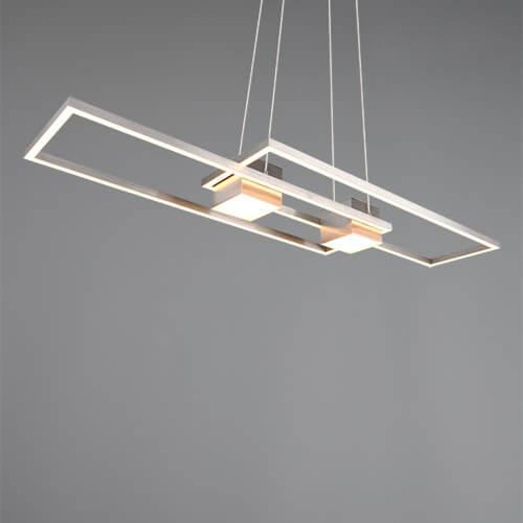 TRIO-Leuchten Pendelleuchte ALBANY BHT 100x150x28 cm grau Produktbild 