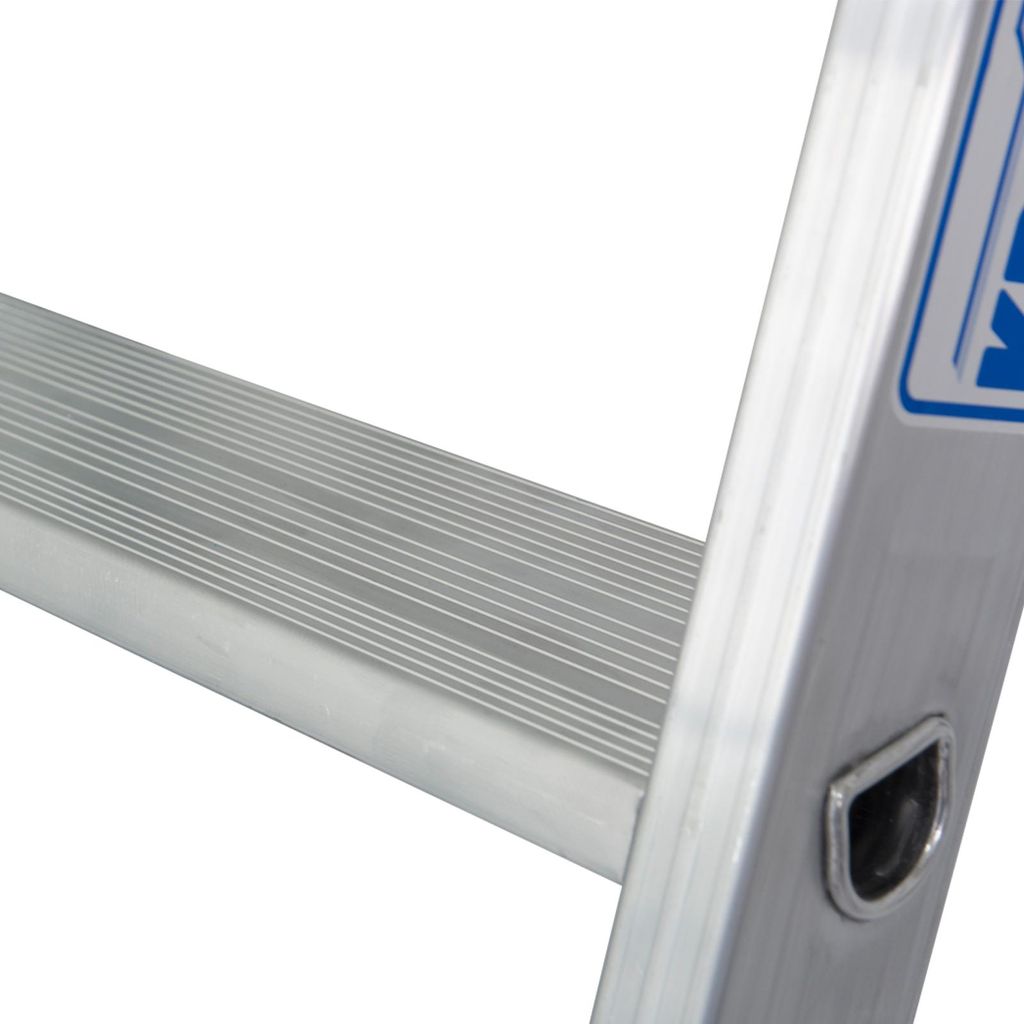 KRAUSE Anlegeleiter Stabilo silber 6 Stufen, H: 170,0 cm