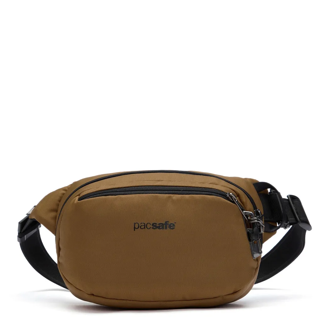 Marsupio Pacsafe Vibe 100 Tan Marrone - Borsa Tracolla Antifurto 4L