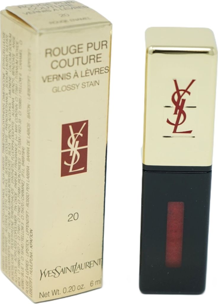Yves Saint Laurent Rouge Pur Couture Vernis A Levres Glossy Stain Lipgloss 20 Rouge Enamel