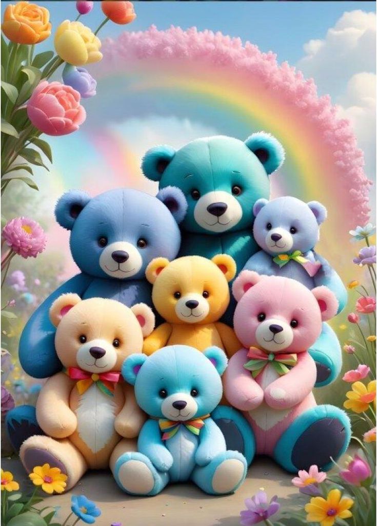 BLUEBIRD Puzzle Teddybä ren 300 Puppen
