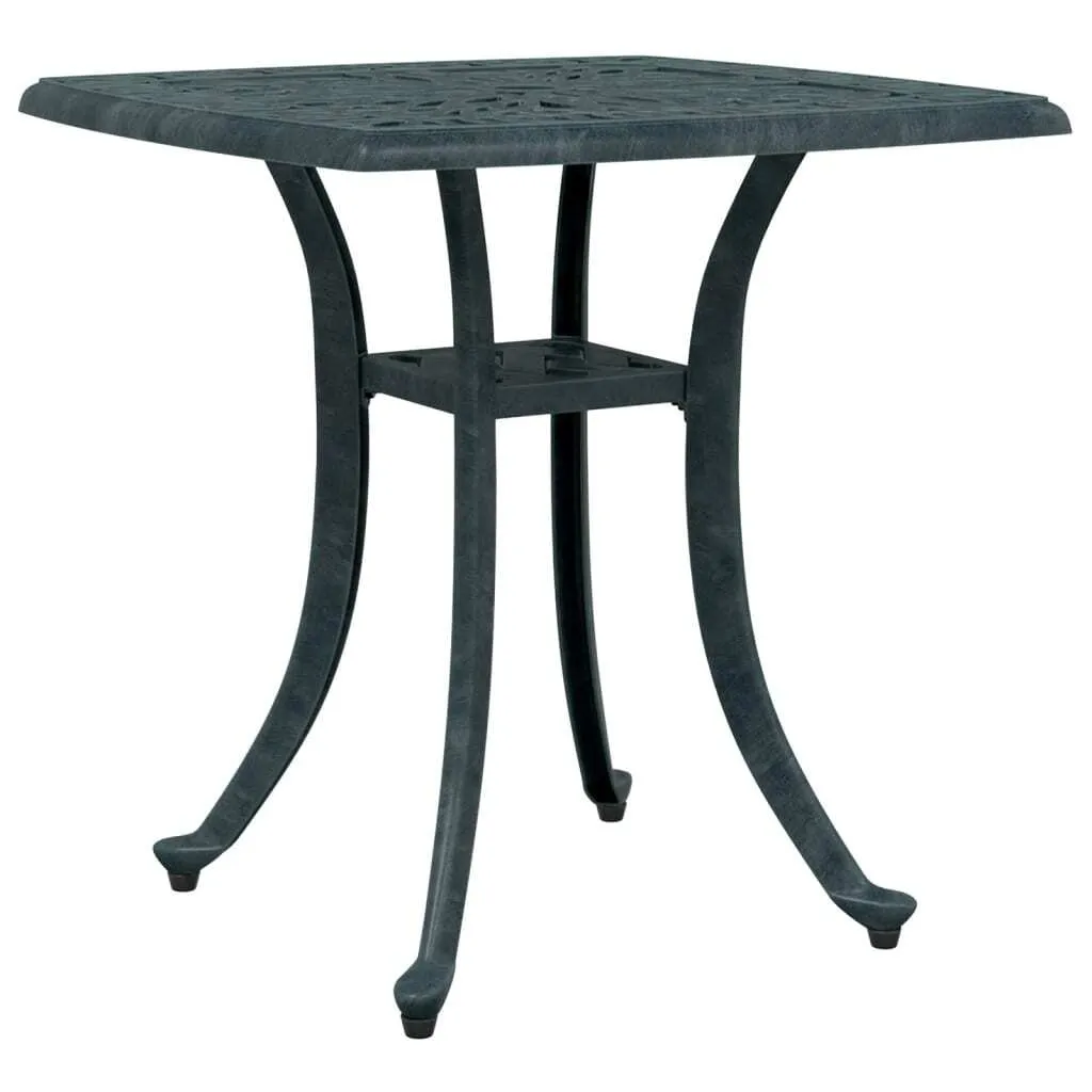 Tavolino da Esterno Alluminio Verde 53x53x53 vidaXL - Antiruggine