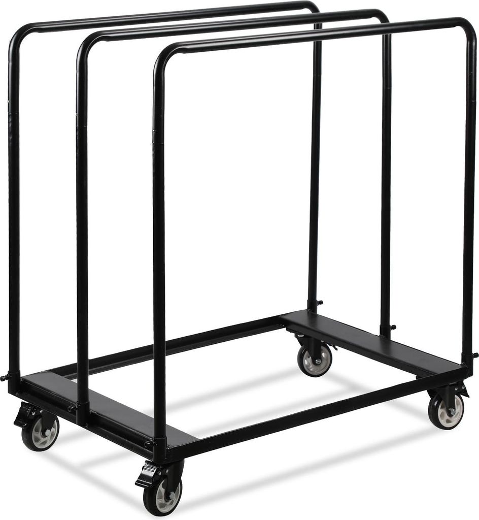 Jayseuw Plattenwagen Plattenkarren Fahrwagen Werkstattwagen 100x97x61cm bis 680KG Transportwagen