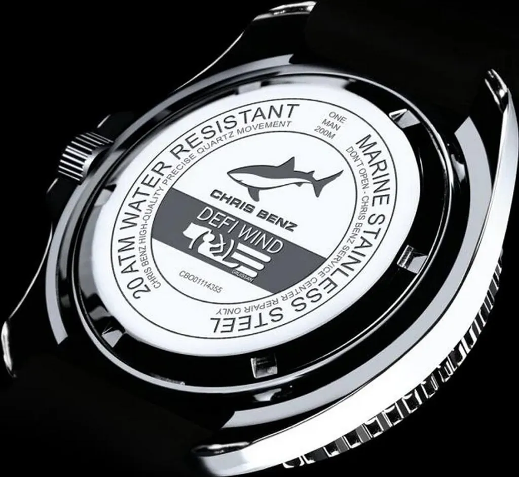 Montre de Plongée Quartz 200M Edition Défi Wind avec Bracelet Résistant