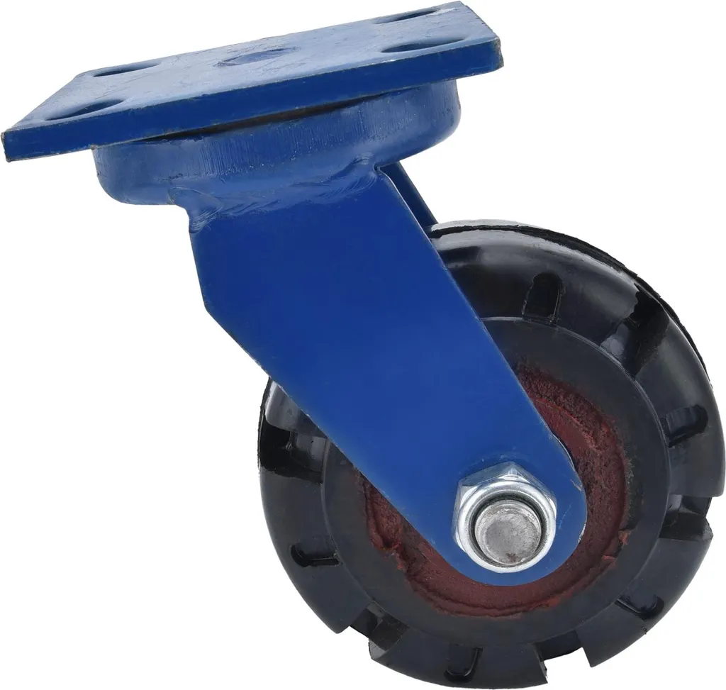 Roulettes industrielles 125mm pour charges lourdes et chariots d'atelier