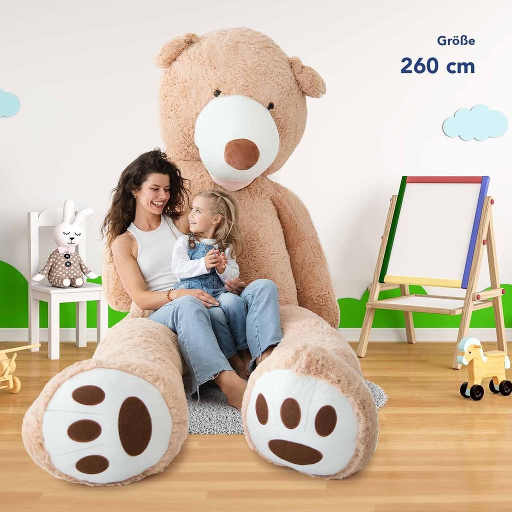Riesiger Teddybär 260cm – Extra Weich & Formstabil als Produktbild 