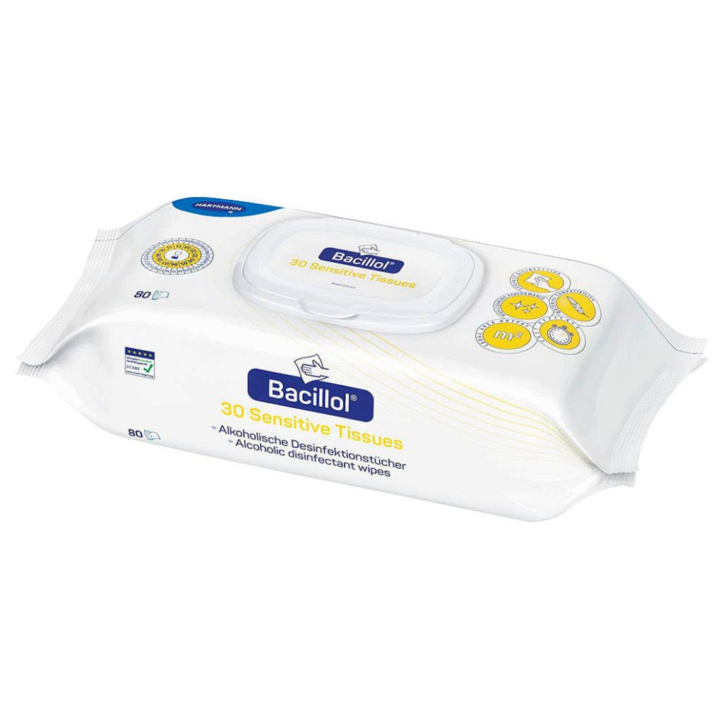 A pack of BODE Bacillol 30 Sensitive Tissues.