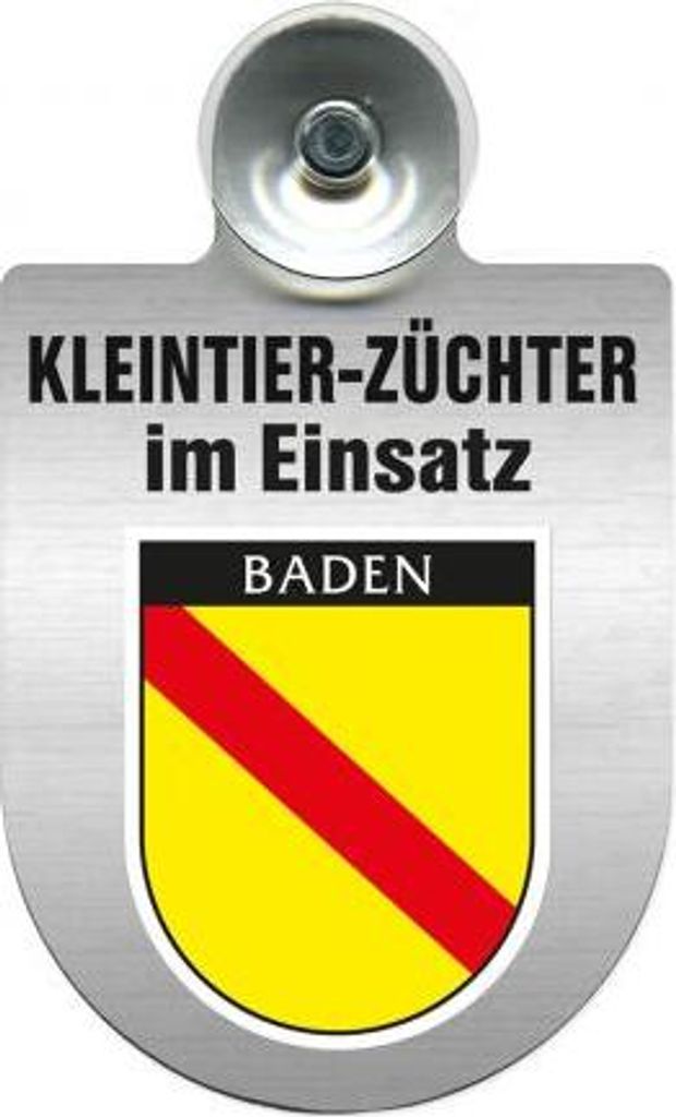 Einsatzschild Windschutzscheibe -Kleintierzüchter im Produktbild 