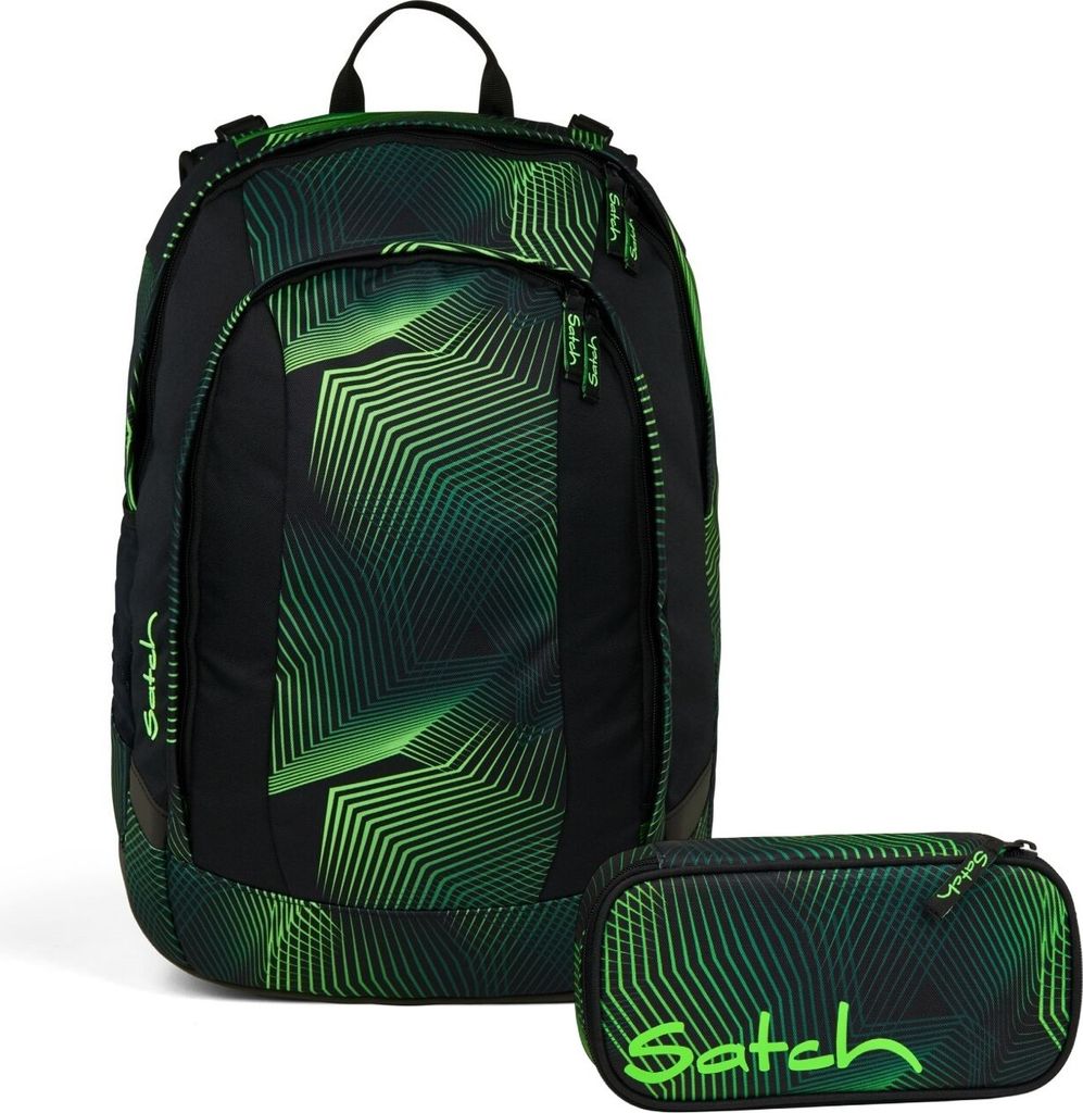 Satch Schulrucksack-Set AIR Seismic Green 2-teilig, Produktbild 