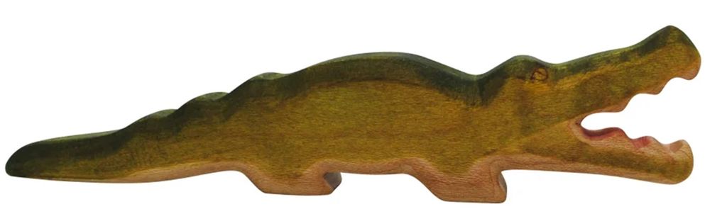 HolzWald - 5482 - Exotische Tiere, Krokodil, Holz, Handarbeit, 5,1cm x 20cm x 2,5cm