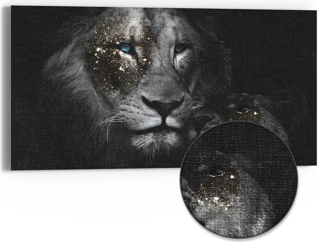 DEQOART Hybrid Leinwand Bild 60x30 cm 'Majestätische Produktbild 
