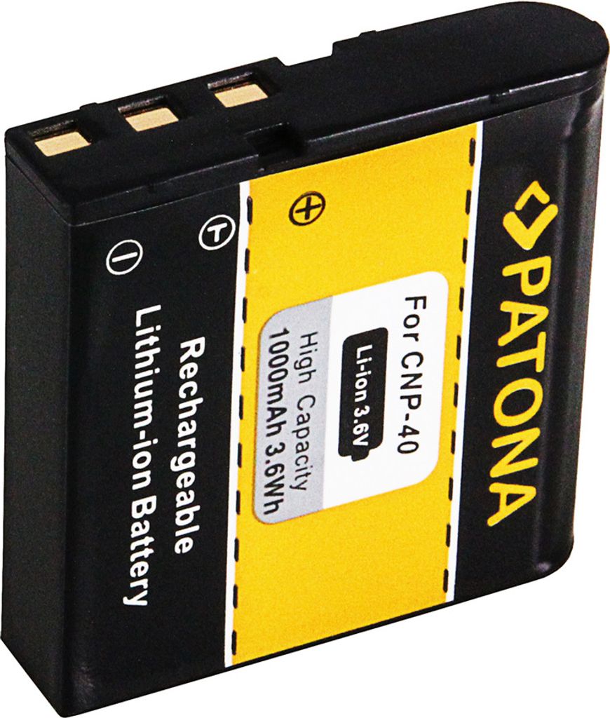 Aku Casio NP-40 1000mAh Li-Ion Obrázek produktu 3