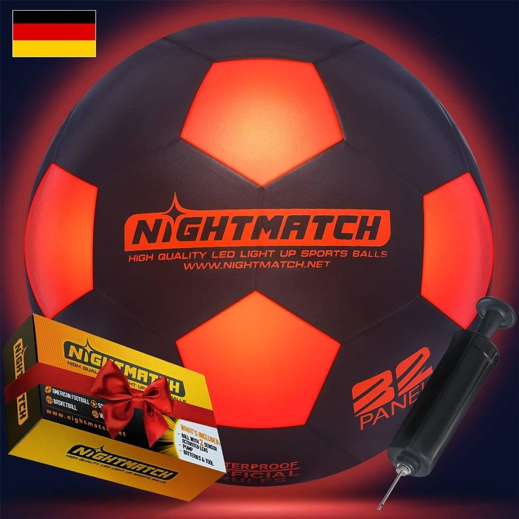 Piłka nożna NIGHTMATCH - kompletny zestaw - Zdjęcie produktu 