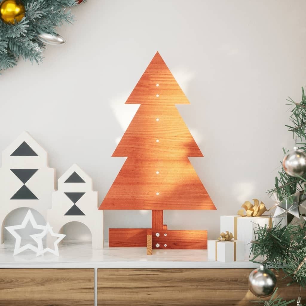 "2026 Aktion"Weihnachtsbaum zum Schmücken Wachsbraun 60cm Massivholz Kiefer Promotion163314 - Künstliche Weihnachtsbäume
