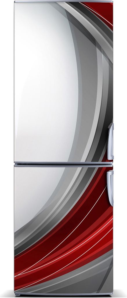 Tulup Kühlschrankdekoration - Magnetmatte - 60 cm x 180 cm - Magnet auf dem Kühlschrank - Wellen Hintergrund