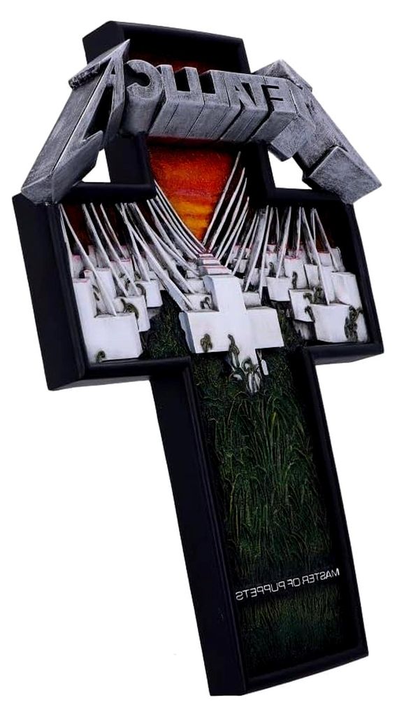 Lizenziertes Metallica Master of Puppets Wandschild, mehrfarbig, 31,5 cm