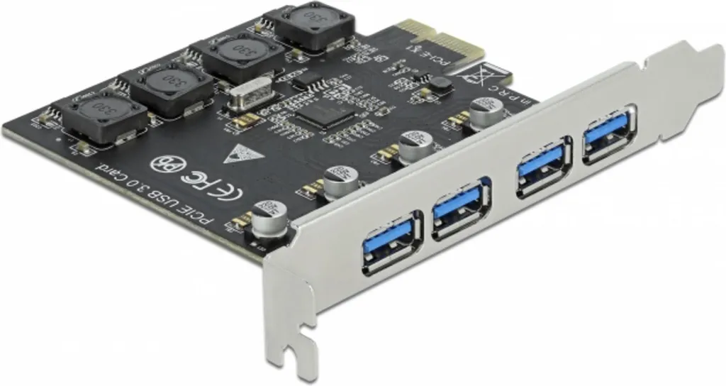 Solution Ports USB Insuffisants Carte PCIe x1 DeLOCK 4x USB-A 3.0 90509