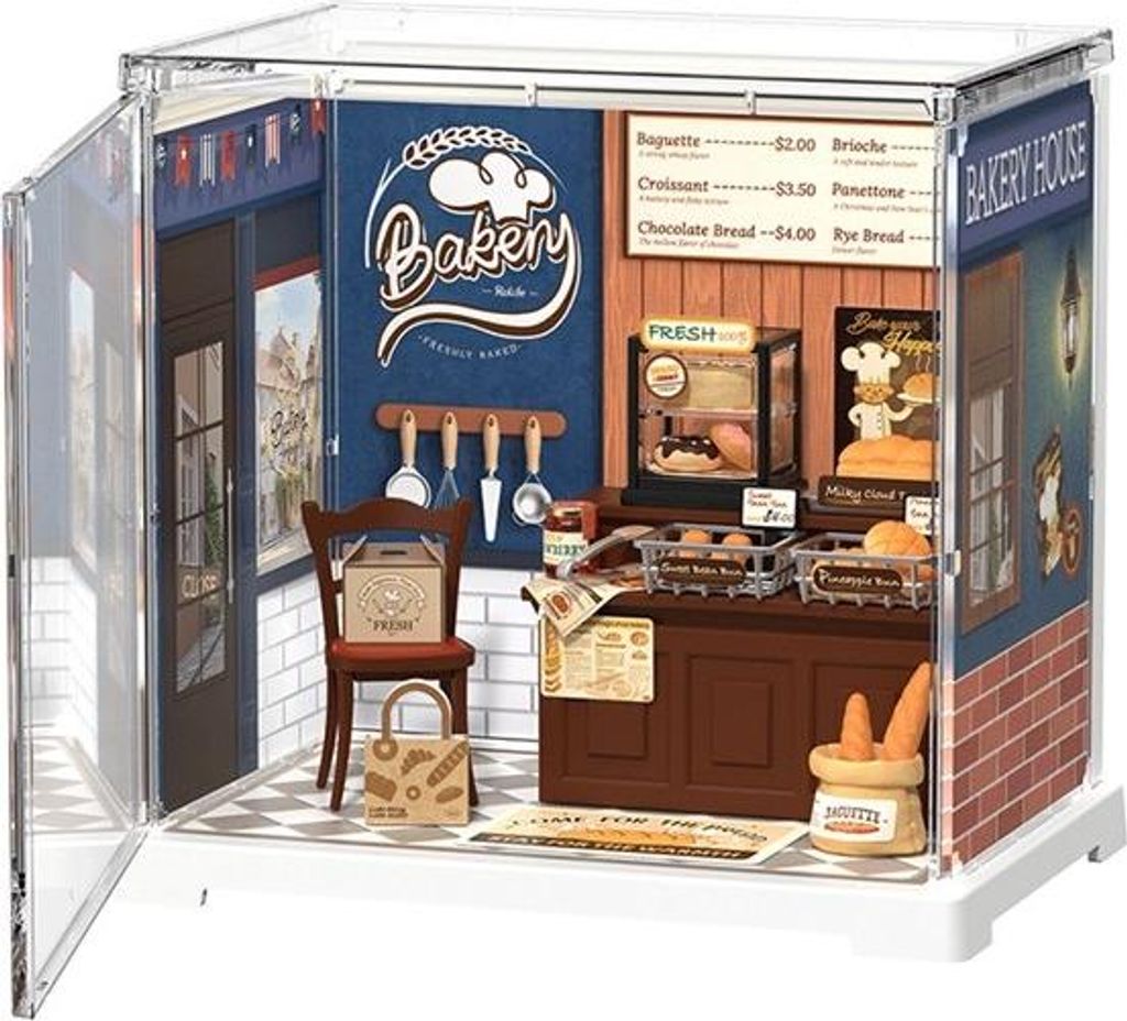 3D Puzzle, Butterbäckereihaus Minihaus, Kunststoff, RoLIfe, 42 Teile