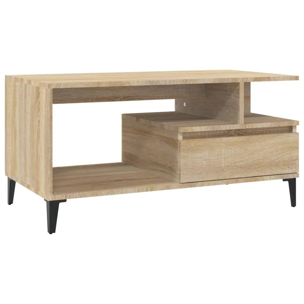 Tavolino Basso Salotto Rovere Sonoma SYFAX - Offerta Imperdibile