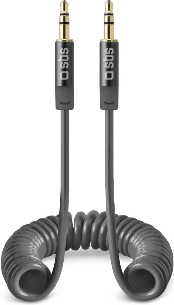 Cavo Audio Premium SBS Jack 3.5mm Spirale 1.3m | TECABLE35SPIRDG Grey