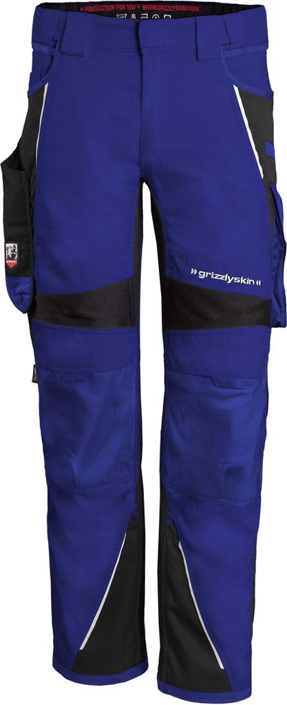 Qualitex Bundhose - IRON Arbeitshose Herren - Cargohose, Outdoorhose - Hose für Herren - in Farbe: kornblau/schwarz - Herren: 114