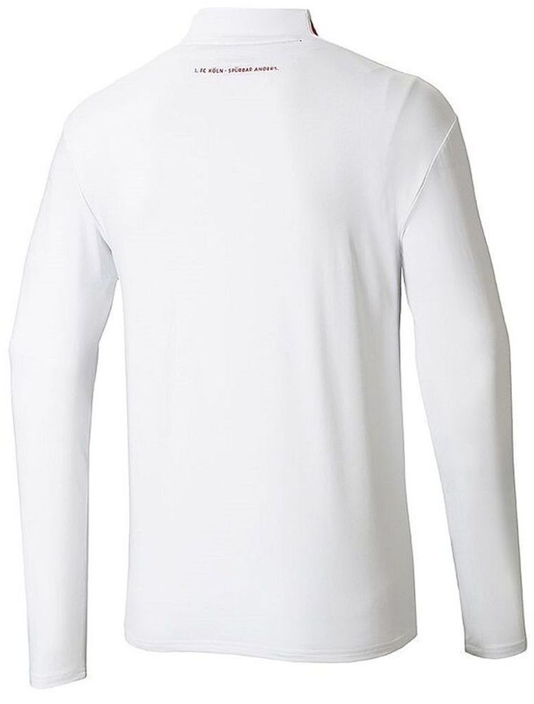 hummel 1FCK 22/23 WARM UP HALF ZIP_KIDS - WHITE/TRUE RED - 140