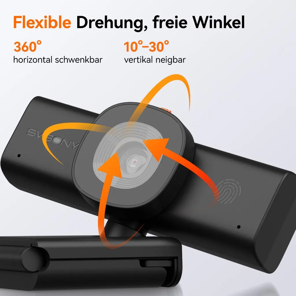 Webcam SVBONY SVN W1 2K 30fps avec Réduction de Bruit IA pour PC - 5