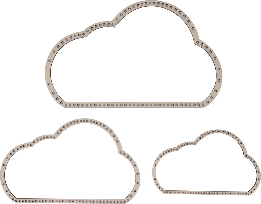 Kit de tissage nuage anti-accroche en bois de hêtre pour bricolage