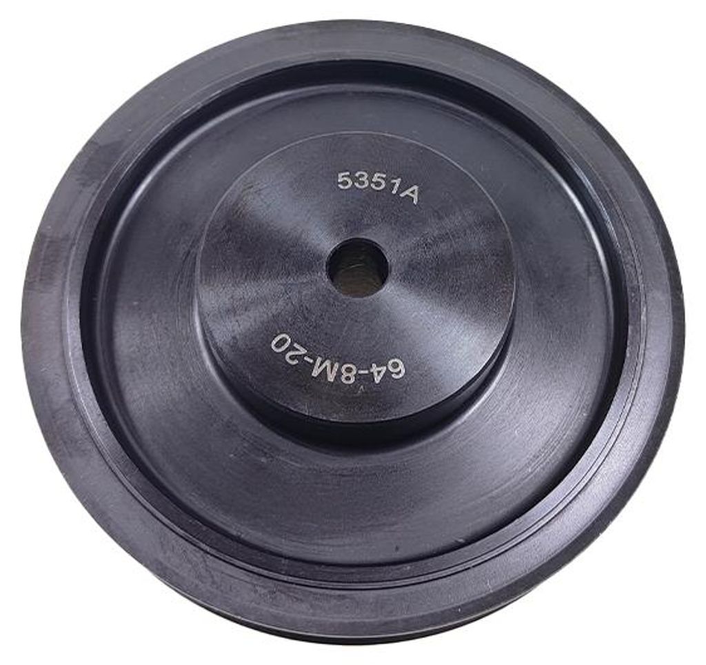 Zahnriemenscheibe, P: 8 Mm, 64 Zähne, Riemen 20 Mm, Stahl, 8M , Ozdowski