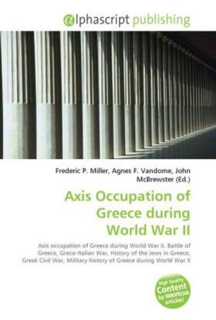 Axis Occupation of Greece during World War II