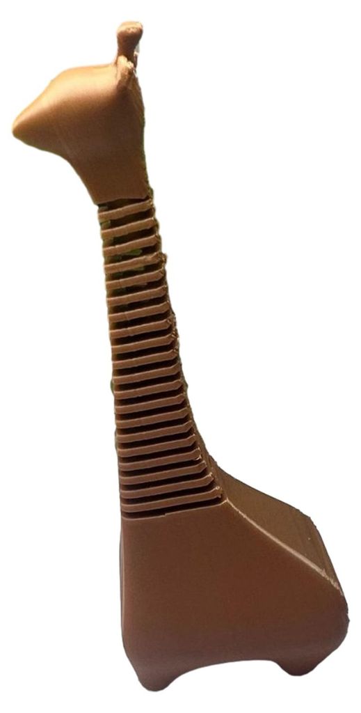 3D-gedruckte Giraffenfigur, kleine wackelnde Giraffe als Tischdekoration zur Stressbewältigung für Zuhause oder Büro