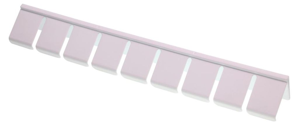 Flaschenrechen für Kühlschrank 31x4,5x3,5cm Zum Klemmen Flexibel weiß 29391