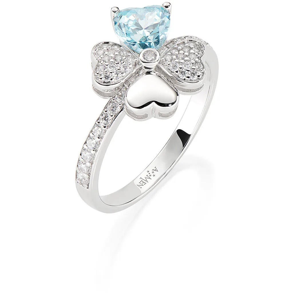 Anello Amen Quadricuore Argento 925 Misura 14 - Eleganza Donna