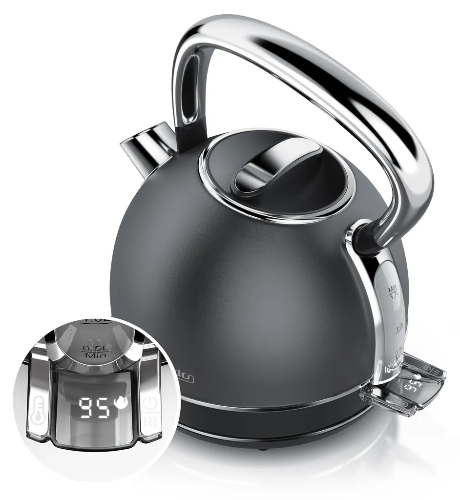 Bouilloire pour thé et infusion 1,7L Arendo : Température variable