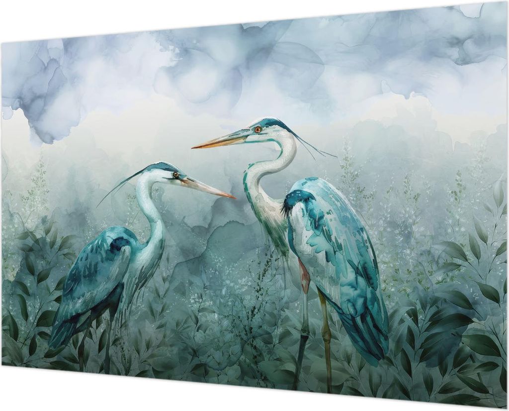 Wandtapete - Dekorative Tapete für Wohnzimmer - Tapetenfolie für Wanddekoration - 152x104 cm - Vögel der Natur