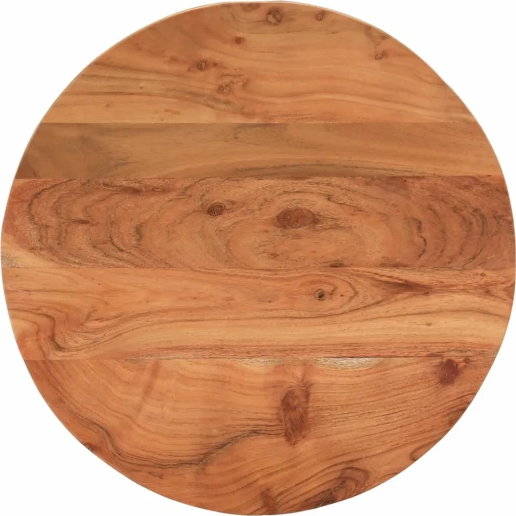 Piano Rotondo 50cm Acacia Massiccia - Spessore Premium 3,8cm