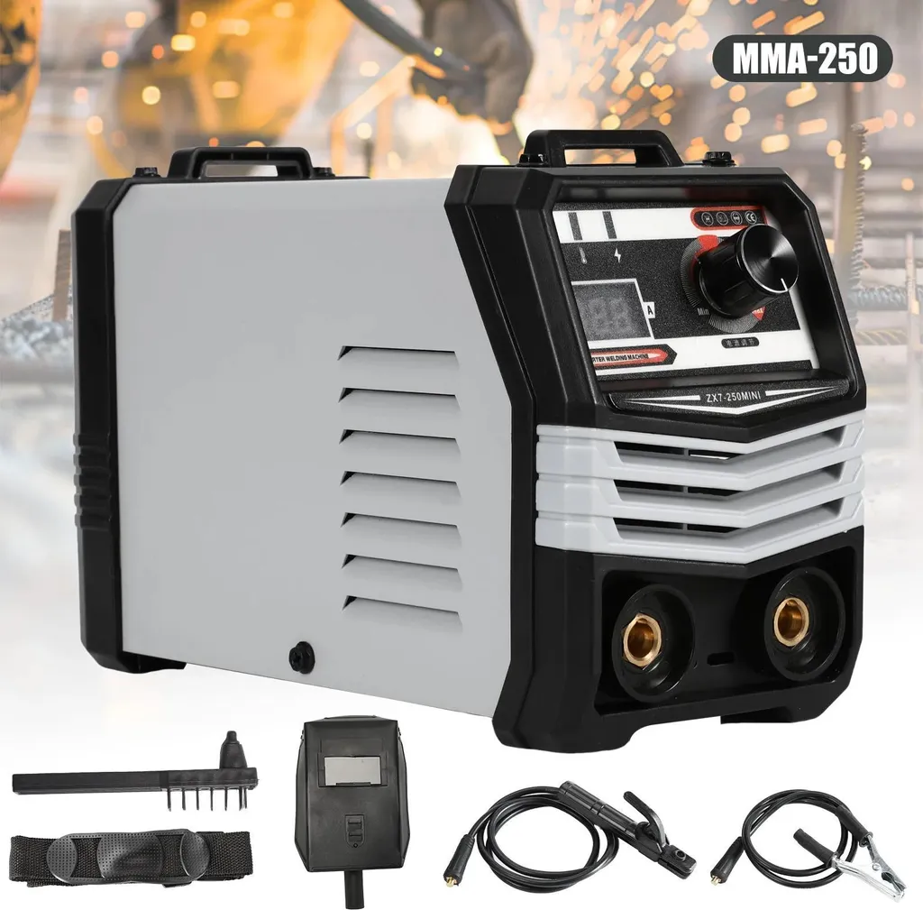 Poste à souder IGBT 250A 220V avec écran LCD - Soudeuse portable bleue