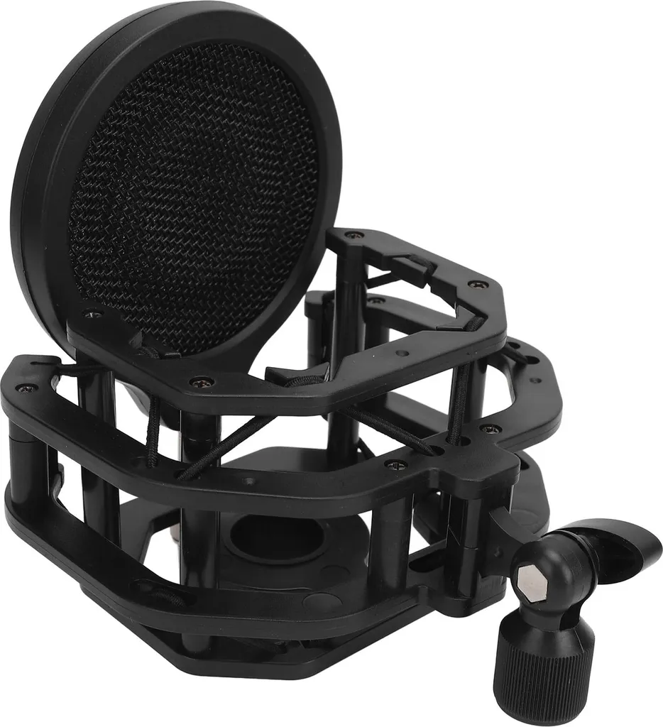 Support de microphone en aluminium réglable et son clip de studio - 4