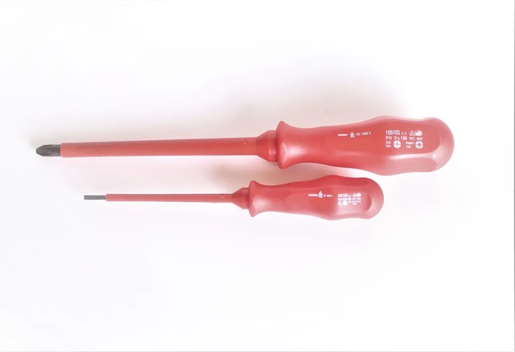 Set 2 Giraviti Professionali VDE 1000V Acciaio S2 per Elettrotecnica