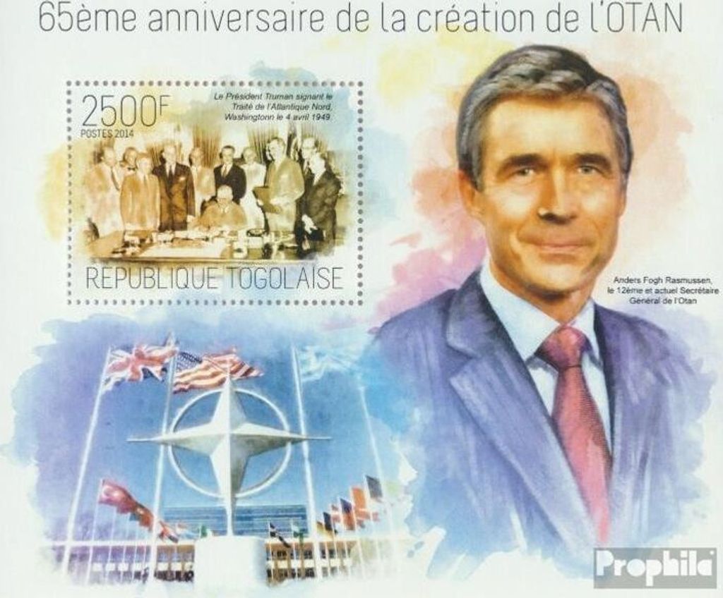 Briefmarken Togo 2014 Mi Block 939 (kompl. Ausgabe) postfrisch Nato