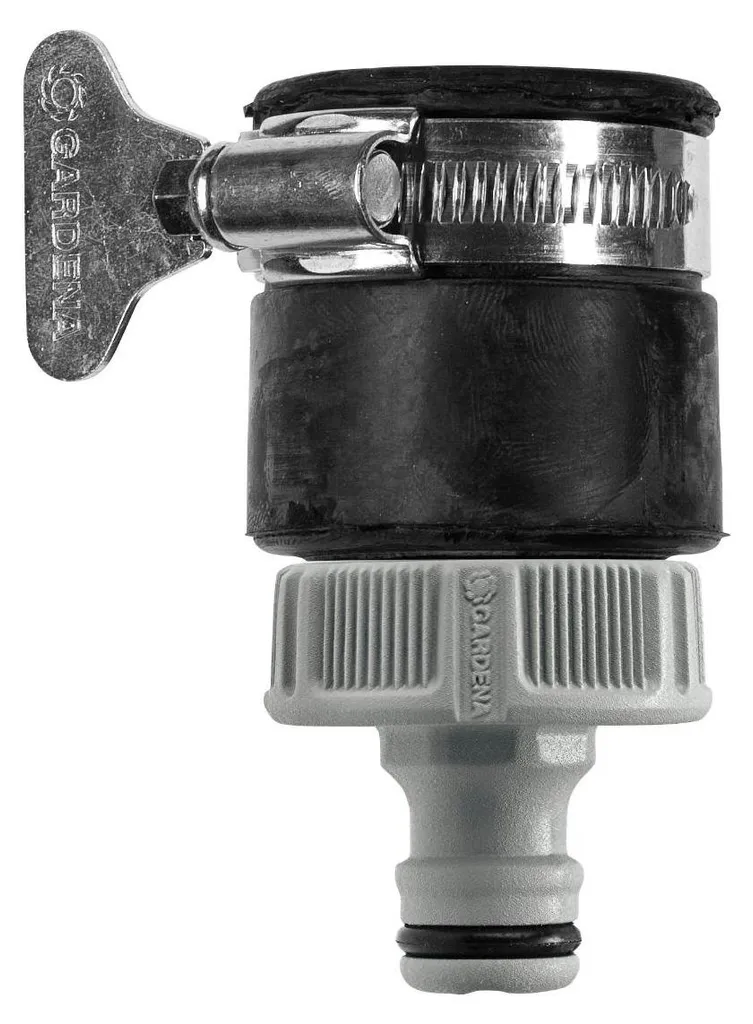 Voleur d'eau Gardena pour robinet sans filetage - Adaptateur d'arrosage